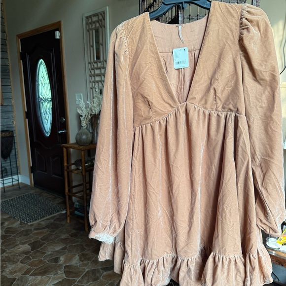 Free People Velvet Mini Dress - Picture 1 of 3